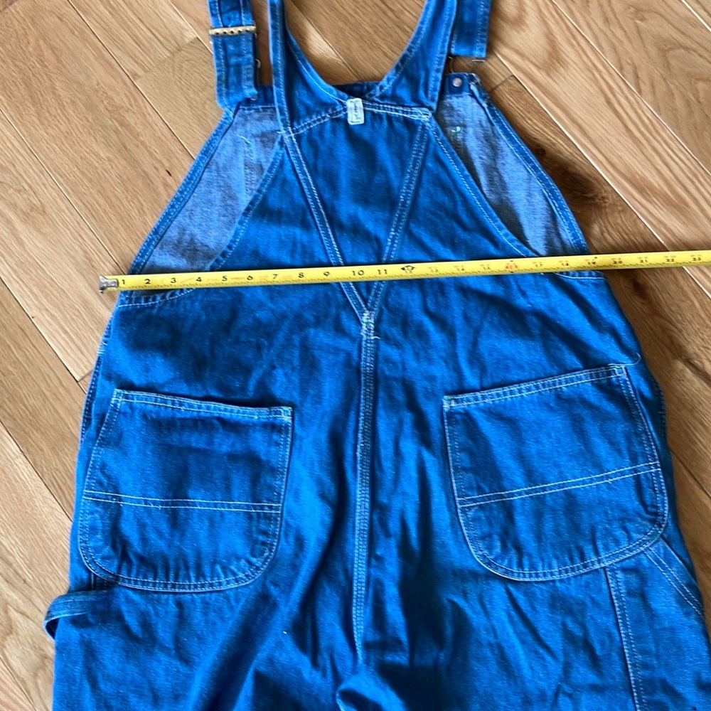 Women's Blue Denim Jumpsuit with Smiley Patch - Picture 9 of 12